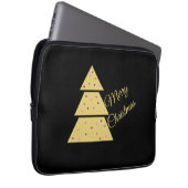 Goldener Weihnachtsbaum Laptopschutzhülle (Vorne Rechts)