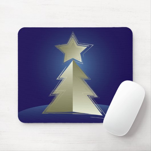 Goldener Weihnachtsbaum Mousepad (Mit Mouse)