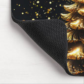 Goldener Weihnachtsbaum Mousepad (Ecke)