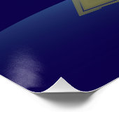 Goldener Weihnachtsbaum Poster (Ecke)