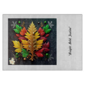 "Goldener Weihnachtsbaum" Schneidebrett (Vorderseite)