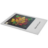 "Goldener Weihnachtsbaum" Schneidebrett (Ecke)