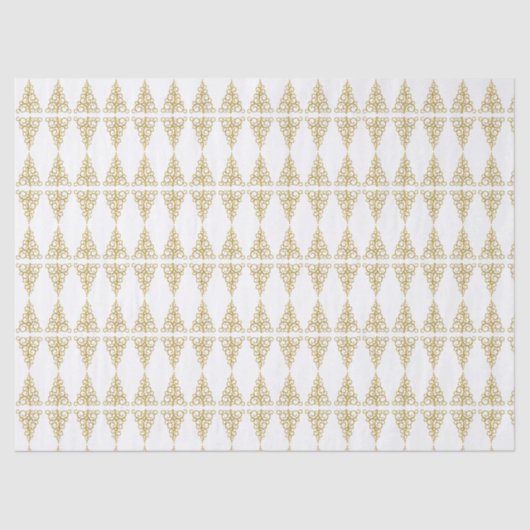 Goldener Weihnachtsbaum Seidenpapier (Vorderseite)