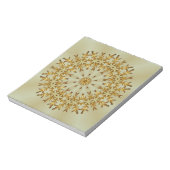 Goldener Weihnachtskranz Notizblock (Rotiert)