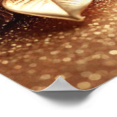Goldener Weihnachtsstern Poster (Ecke)