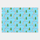 Goldener Weihnachtsstrand - Geschenk Wrap Set 3 Geschenkpapier Set (Vorderseite)