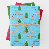 Goldener Weihnachtsstrand - Geschenk Wrap Set 3 Geschenkpapier Set (Beispiel)