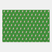 Goldener Weihnachtsstrand - Geschenk Wrap Set 3 Geschenkpapier Set (Vorderseite 3)