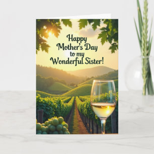 Goldener Weinberg Muttertagskarte Karte