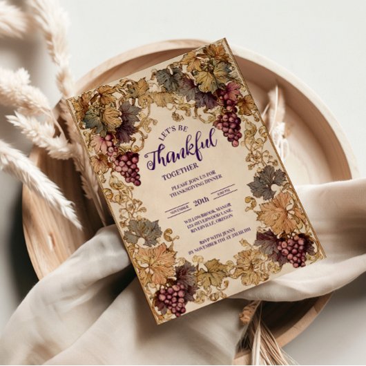 Goldener Weinkeller Erntedank Einladung