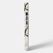 Goldener weißer Marmor Case-Mate iPhone Hülle (Rückseite / Links)