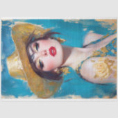 Goldener Western Glam Decoupage Seidenpapier (Vorderseite)