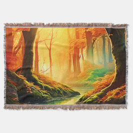 Goldener Whisper vom Herbst Decke