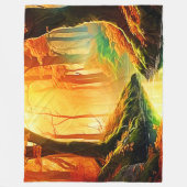 Goldener Whisper vom Herbst Fleecedecke (Vorderseite)