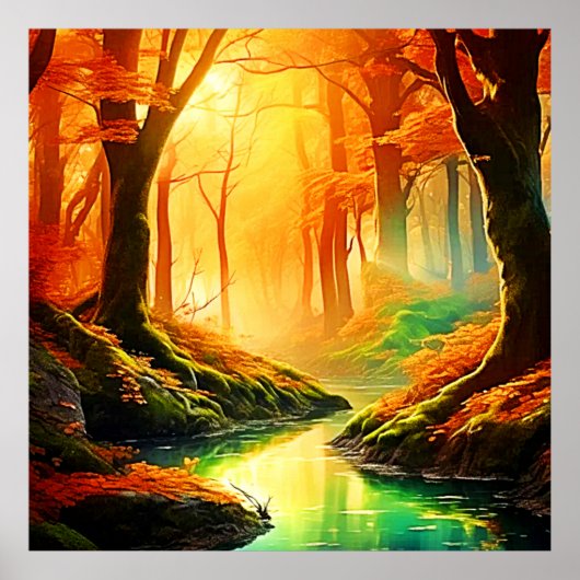 Goldener Whisper vom Herbst Poster (Vorne)