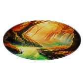 Goldener Whisper vom Herbst Schneidebrett (Ecke)