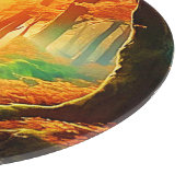 Goldener Whisper vom Herbst Schneidebrett (Ecke)