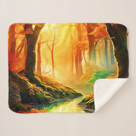 Goldener Whisper vom Herbst Sherpadecke