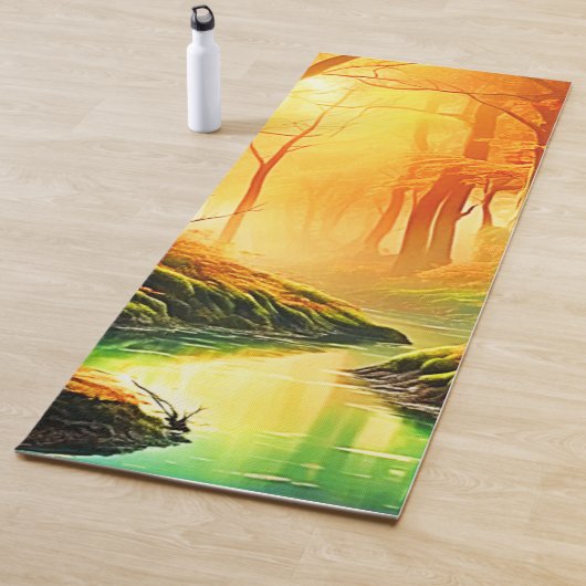 Goldener Whisper vom Herbst Yogamatte (Beispiel)