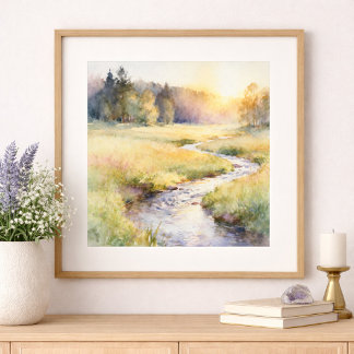 Goldener Wiesenbach Poster