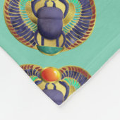 Goldener Winged Scarabäus Fleecedecke (Ecke)