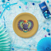 Goldener Winged Scarabäus Pappteller (Party)