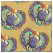 Goldener Winged Scarabäus Stoff (Nahaufnahme)