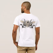 Goldener Winged Schädel - 3 T-Shirt (Schwarz voll)