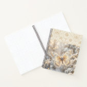 Goldener Winter Schmetterling Notizblock (Innenseite)