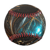 Goldener Wirbel des Quantenkerns Baseball (Rückseite)