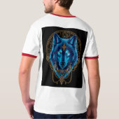 Goldener Wolf T-Shirt (Rückseite)