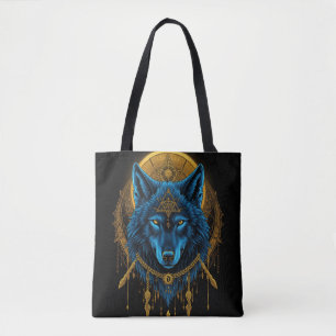 Goldener Wolf Tasche