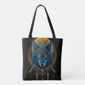 Goldener Wolf Tasche (Rückseite)