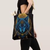 Goldener Wolf Tasche (Von Nahem)