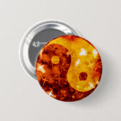 Goldener ying funkelnd Knopf Yang Button (Vorne & Hinten)