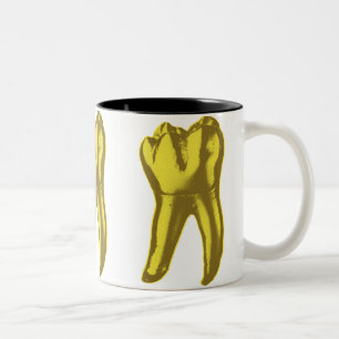 Goldener Zahn Zweifarbige Tasse