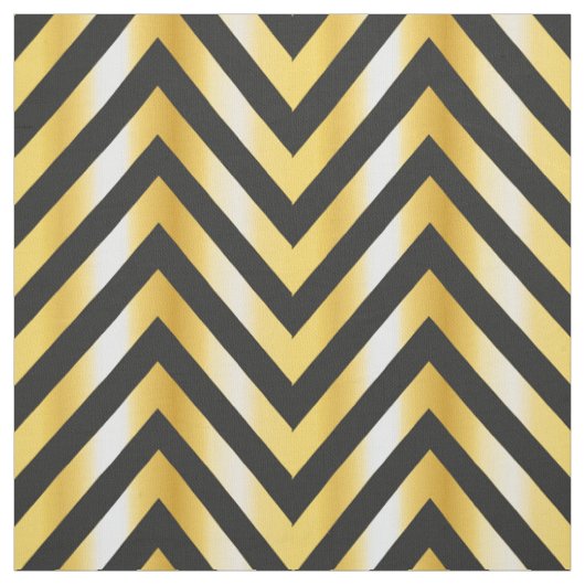 Goldener Zickzack großartiger Kunst-Deko Stoff (Muster)