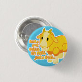 Goldener Ziegen-Knopf Button (Vorne & Hinten)