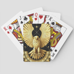 Goldener Zieradler Spielkarten
