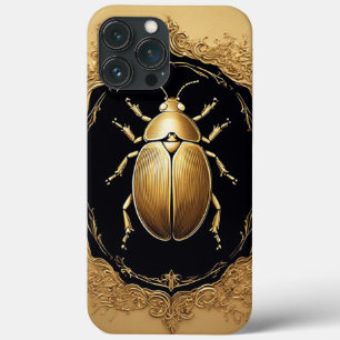 Goldener Zierkäfer auf dekorativem Hintergrund Case-Mate iPhone Hülle