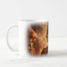Goldener Zirkusclown-Darsteller-Jahrmarkt-Tasse Kaffeetasse