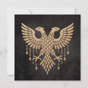 Goldener Zwillingsrabe Nordische Mythologie Schwar Einladung