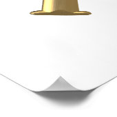 Goldenes "3-D"-Taufkreuz Poster (Ecke)