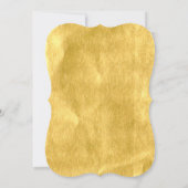 Goldenes 40-jähriges Party zum 40. Einladung (Rückseite)