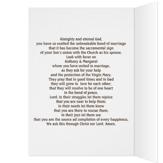 Goldenes 50. Hochzeitstag-Ehegebet (Innen (Links))