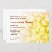 goldenes 50. Hochzeitstag - Herzliche Einladung (Vorne/Hinten)