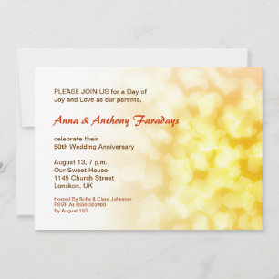 goldenes 50. Hochzeitstag - Herzliche Einladung