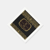 Goldenes 50-jähriges Party-Dekor für Hochzeiten Serviette (Ecke)