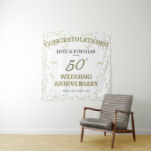 Goldenes 50-jähriges Party zum Hochzeitstag Wandteppich (Beispiel)