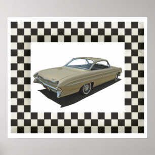 Goldenes 61 Oldsmobile Poster